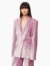 Load image into Gallery viewer, VELVET SHAWL COLLAR BLAZER
