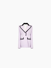 Charger l&#39;image dans la galerie, Tuxedo deyail blazer in light lilac - Nina Ricci
