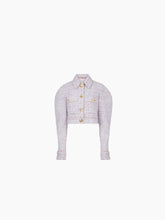 Charger l&#39;image dans la galerie, Short cocoon sleeve jacket in lilac - Nina Ricci
