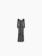 Charger l&#39;image dans la galerie, Long sequin lace dress in black - Nina Ricci
