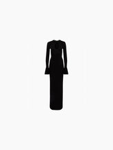 Charger l&#39;image dans la galerie, Fluid jersey midi dress in black - Nina Ricci
