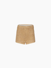 Charger l&#39;image dans la galerie, Metallic knit hotpants in gold - Nina Ricci
