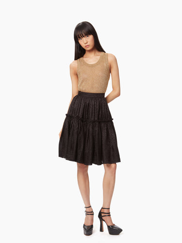 Midi babydoll leopard skirt - Nina Ricci