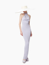 Charger l&#39;image dans la galerie, Halter neck draped dress in lilac - Nina Ricci
