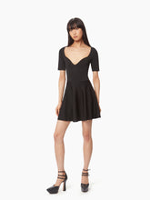 Charger l&#39;image dans la galerie, Heart neckline flared dress in black - Nina Ricci
