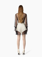 画像をギャラリービューアに読み込む, Cream Mini Satin Skirt - Nina Ricci
