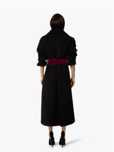 Charger l&#39;image dans la galerie, Black Long Wool Robe Coat - Nina Ricci
