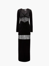 Cargar imagen en el visor de la galería, Long Velvet Dress - Nina Ricci
