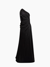 画像をギャラリービューアに読み込む, Long Asymmetric Satin Dress - Nina Ricci
