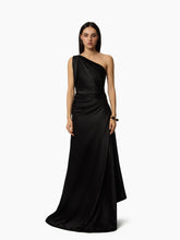 画像をギャラリービューアに読み込む, Long Asymmetric Satin Dress - Nina Ricci
