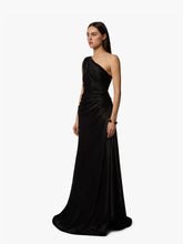 画像をギャラリービューアに読み込む, Long Asymmetric Satin Dress - Nina Ricci
