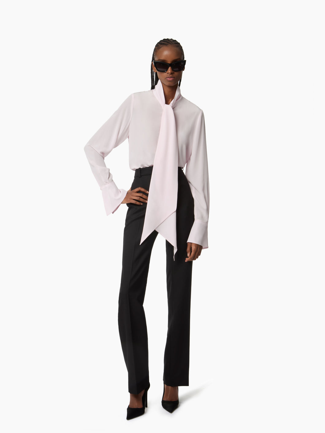 Camisa de seda de Lavalliere