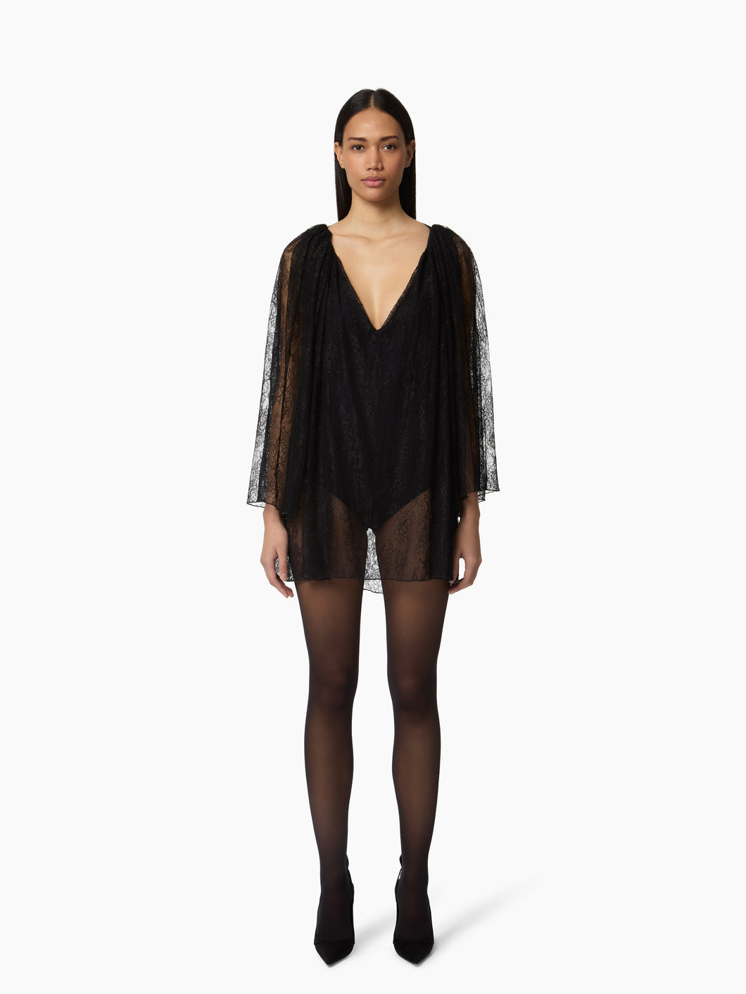 Lace Cape Bodysuit