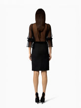 Load image into Gallery viewer, Crinkled Silk Sheer Blouse
