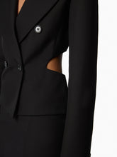 Load image into Gallery viewer, Black Open Back Blazer - Nina Ricci
