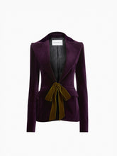 Load image into Gallery viewer, Purple Velvet Tailored Blazer - Nina Ricci
