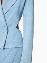 Load image into Gallery viewer, Open Back Denim Blazer - Nina Ricci
