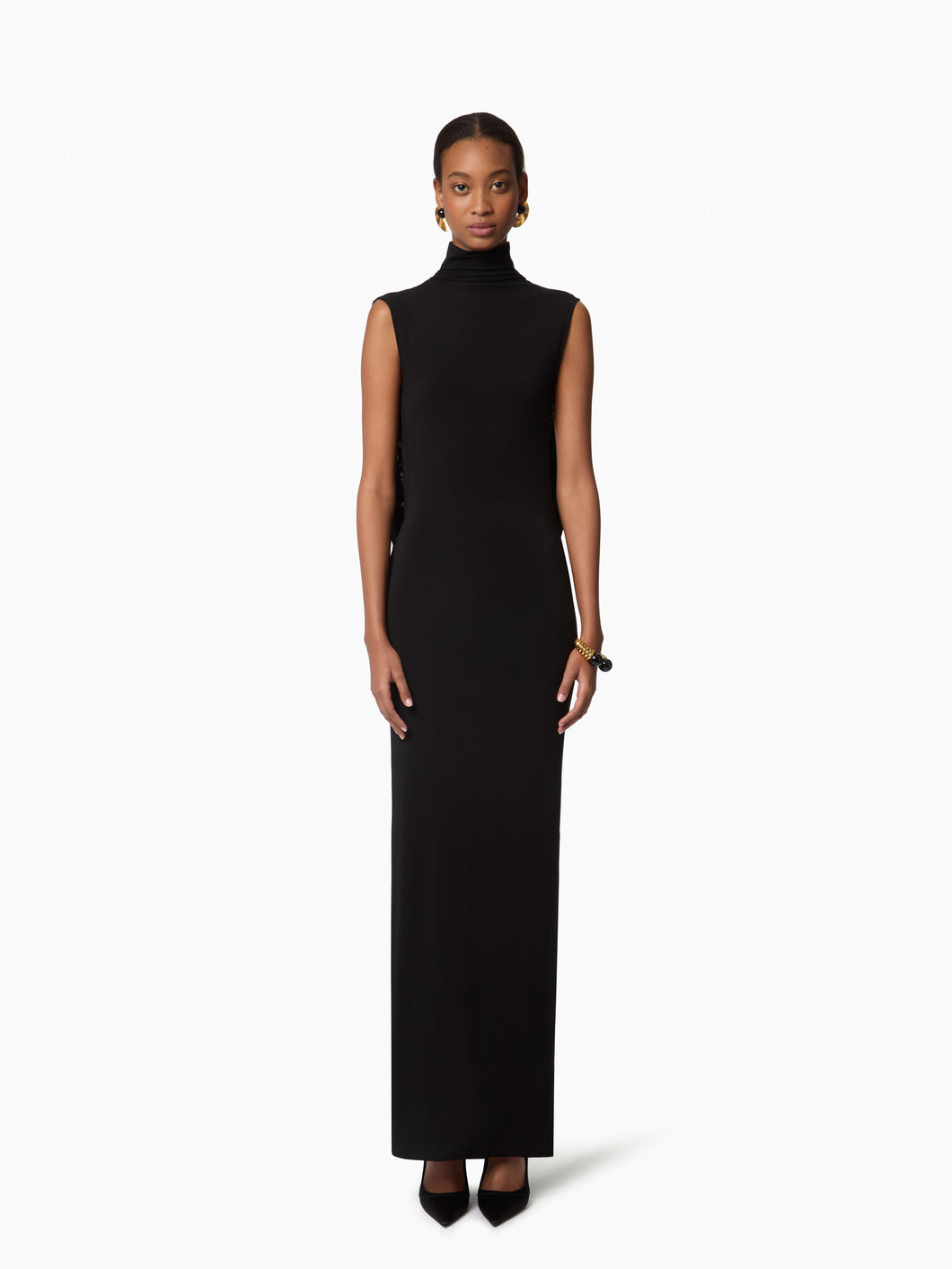 Black Long Draped Dress - Nina Ricci