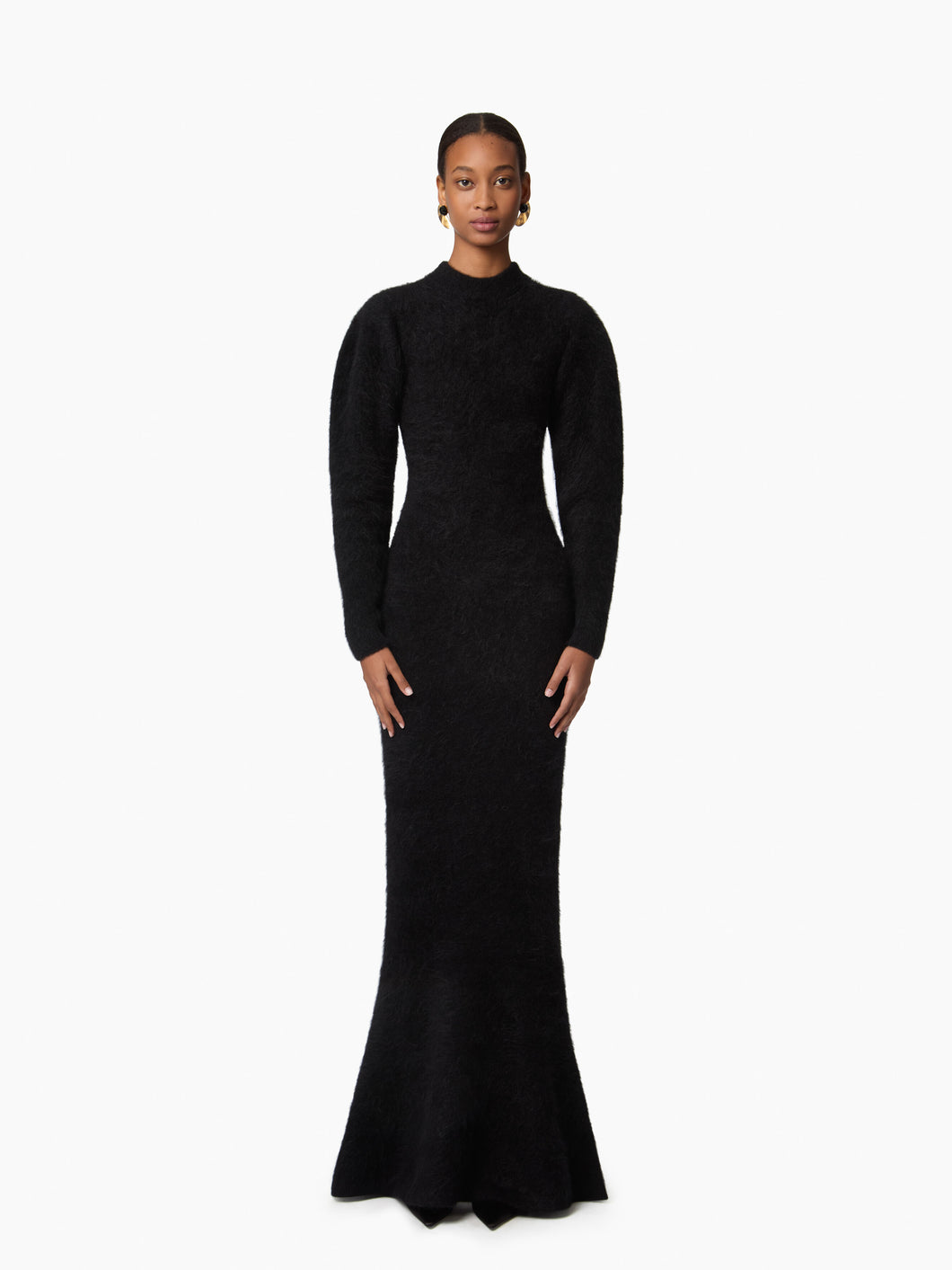 Robe Longue en Laine et Alpaga