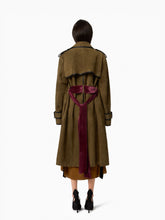 Charger l&#39;image dans la galerie, Belted Suede Leather Trench - Nina Ricci
