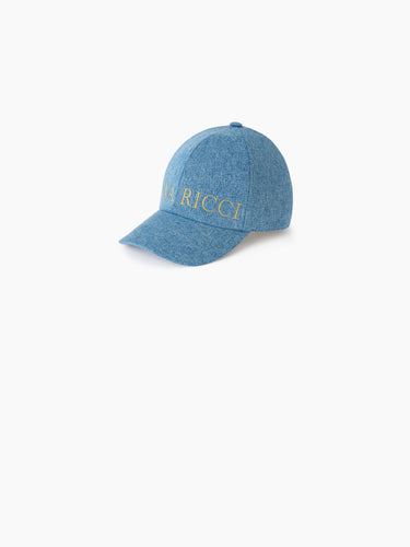 DENIM CAP WITH NINA RICCI LOGO - Nina Ricci