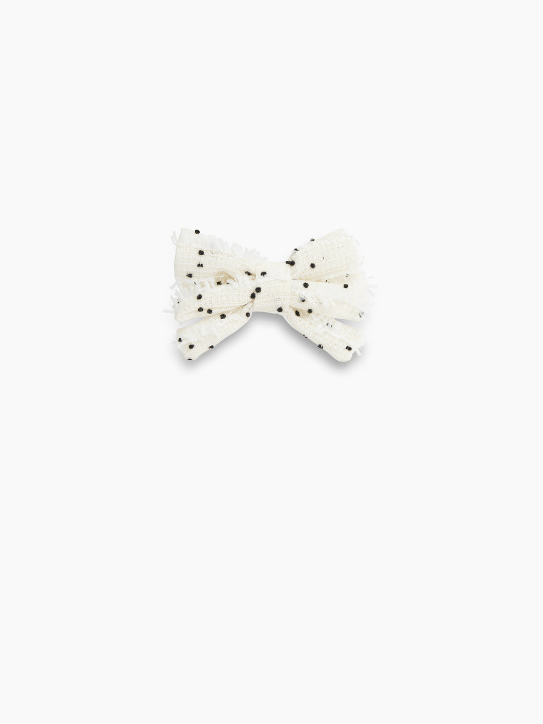 TWEED HAIRBOW CLIP WITH POLKA DOTS - Nina Ricci