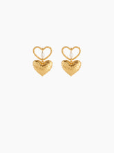 Load image into Gallery viewer, DOUBLE HEART EARRINGS - Nina Ricci
