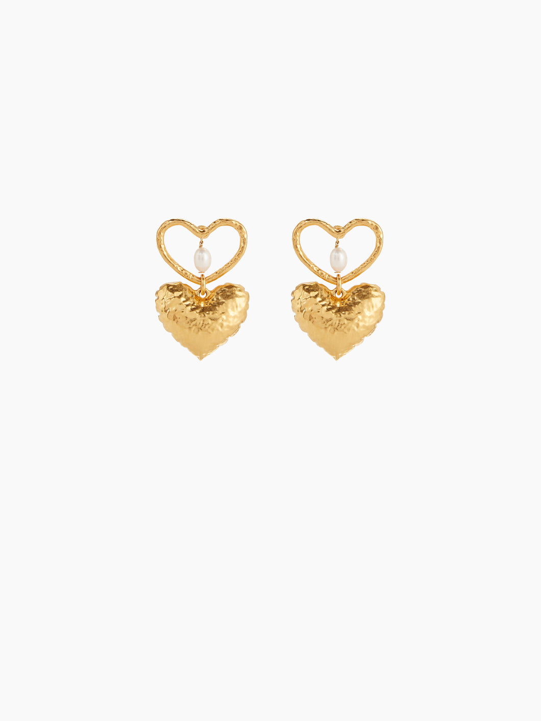 DOUBLE HEART EARRINGS - Nina Ricci