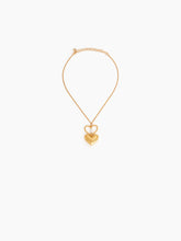 Load image into Gallery viewer, DOUBLE HEART NECKLACE IN BRASS - Nina Ricci
