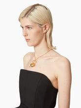 Load image into Gallery viewer, DOUBLE HEART NECKLACE IN BRASS - Nina Ricci
