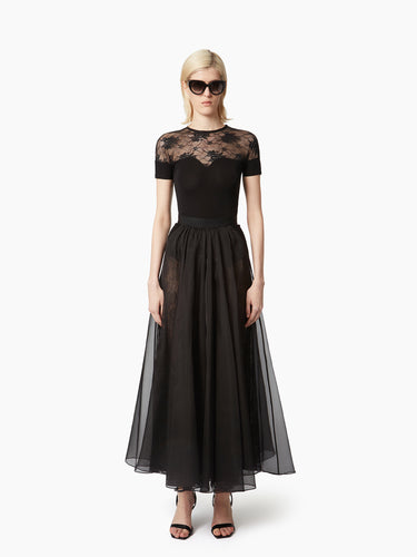 VOLUMINOUS MAXI SKIRT - Nina Ricci