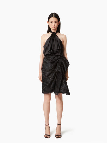 SKIRT WITH ASYMMETRICAL BOW DETAIL - Nina Ricci