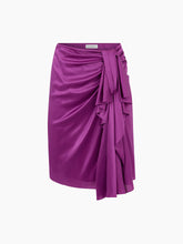 Charger l&#39;image dans la galerie, SKIRT WITH ASYMMETRICAL BOW DETAIL
