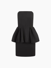 Charger l&#39;image dans la galerie, BUSTIER MINI-DRESS WITH PEPLUM - Nina Ricci
