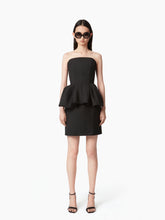 Charger l&#39;image dans la galerie, BUSTIER MINI-DRESS WITH PEPLUM - Nina Ricci
