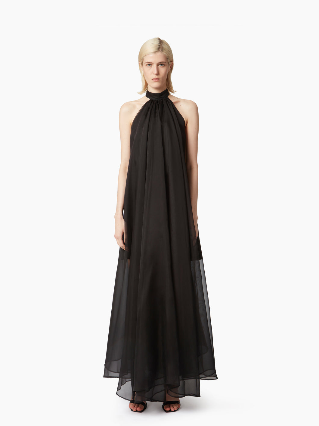 FLUID HALTERNECK TRANSPARENT DRESS - Nina Ricci