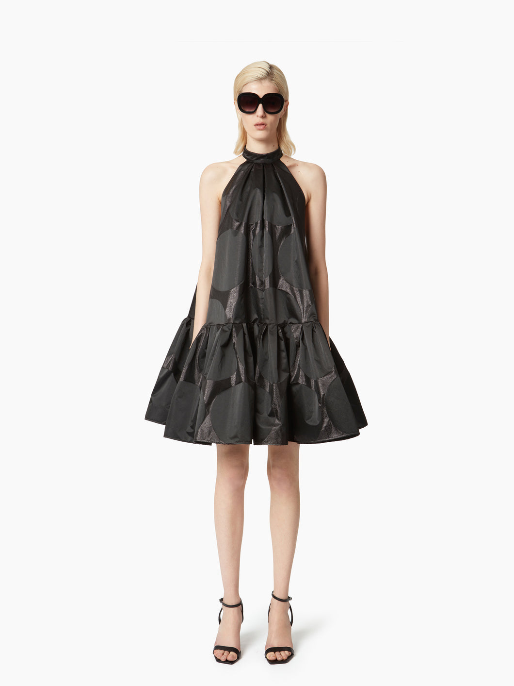 HALTERNECK MINI DRESS WITH PEPLUM - Nina Ricci