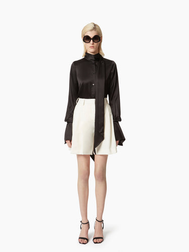 SATIN LAVALIERE SHIRT - Nina Ricci