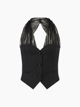 Load image into Gallery viewer, VEST WITH CHANTILLY LACE STRAPS - Nina Ricci
