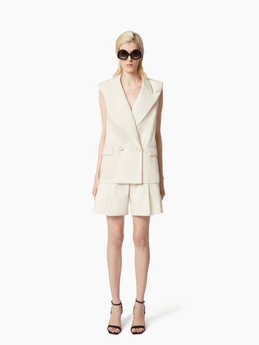 DOUBLE-BREASTED SLEEVELESS JACKET - Nina Ricci