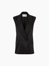 画像をギャラリービューアに読み込む, DOUBLE-BREASTED SLEEVELESS JACKET - Nina Ricci
