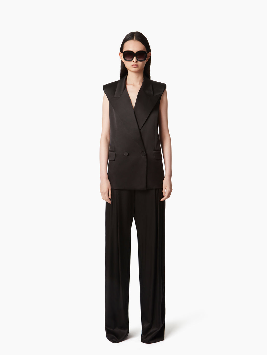 DOUBLE-BREASTED SLEEVELESS JACKET - Nina Ricci