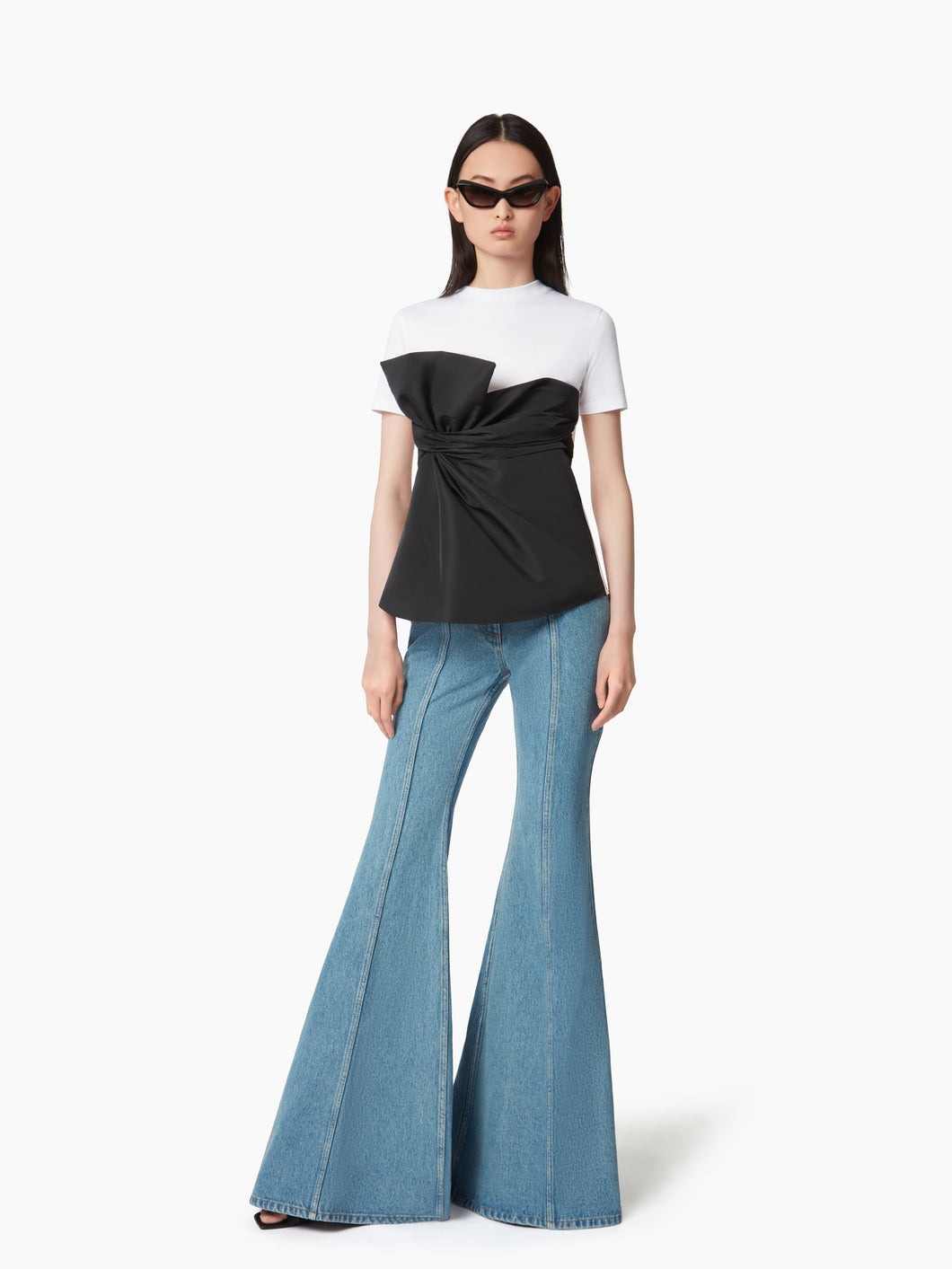 WRAP-AROUND BOW TEE - Nina Ricci