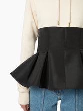 Cargar imagen en el visor de la galería, HOODIE WITH CONTRASTING PEPLUM - Nina Ricci
