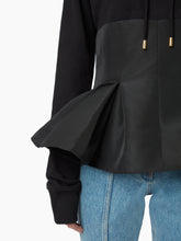 画像をギャラリービューアに読み込む, HOODIE WITH CONTRASTING PEPLUM - Nina Ricci
