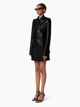 Charger l&#39;image dans la galerie, HALTER TRENCH COAT IN NAPPA LEATHER - Nina Ricci
