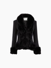 Load image into Gallery viewer, Black Faux Fur Short Coat
