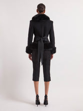 Load image into Gallery viewer, Black Faux Fur Short Coat
