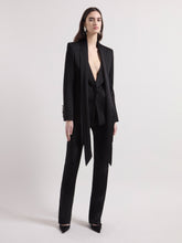 画像をギャラリービューアに読み込む, Black Cady Straight Pants
