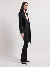 画像をギャラリービューアに読み込む, Black Cady Straight Pants
